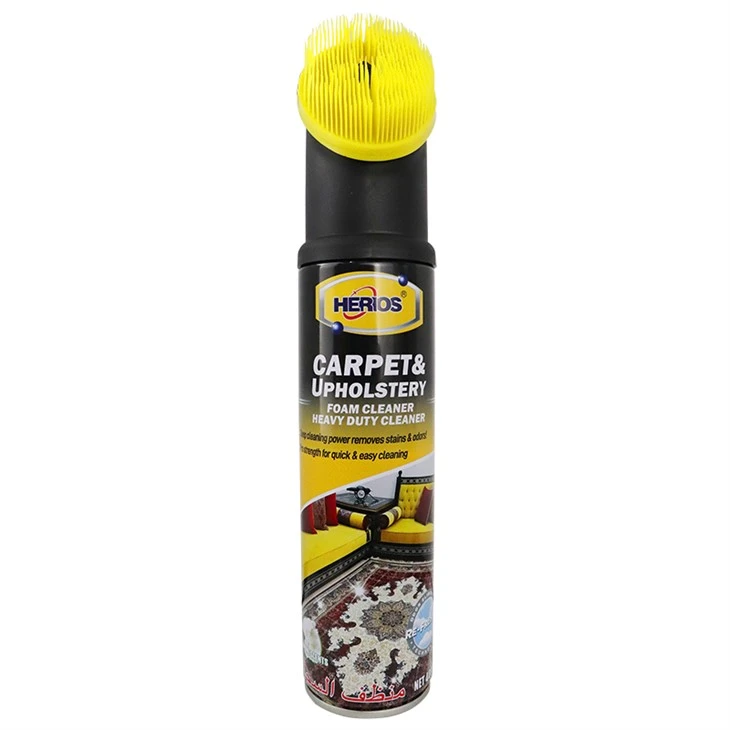 Esprai de netejador de catifes Herios de 400 ml amb raspall